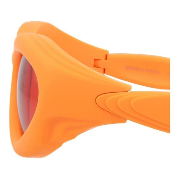 Bottega Veneta Unisex Round/Oval Orange Orange Orange Fashion Designer Eyewear - Picture 4 of 4